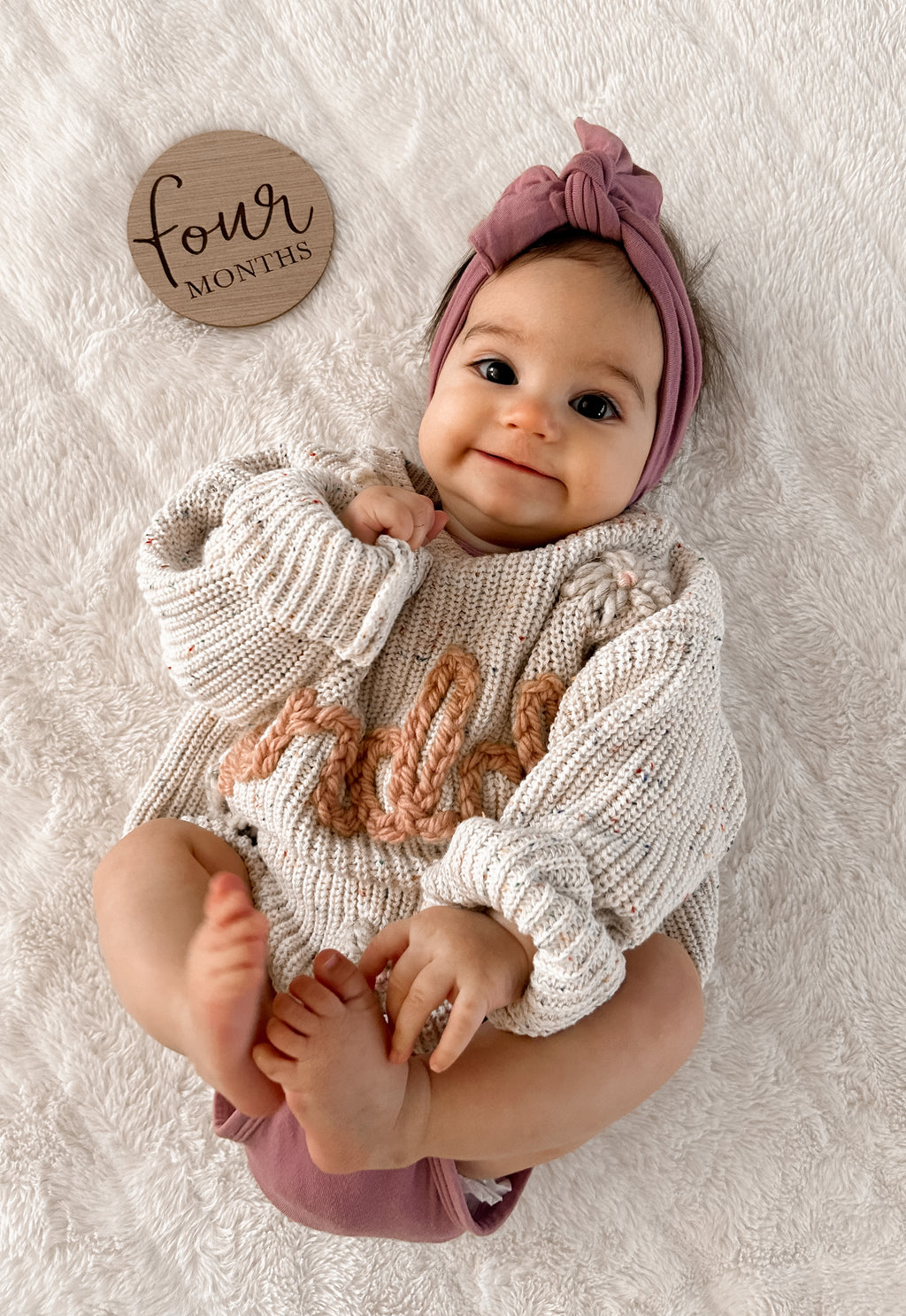 Personalized Custom Hand-Embroidered Baby/Toddler Name Sweater