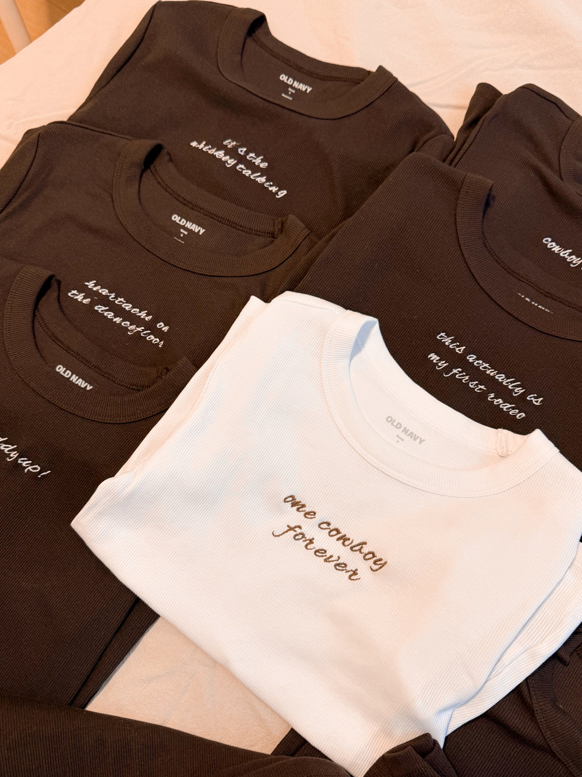 Custom Embroidered High-Neck Tanks | Bachelorette &amp; Bridal Party Tops