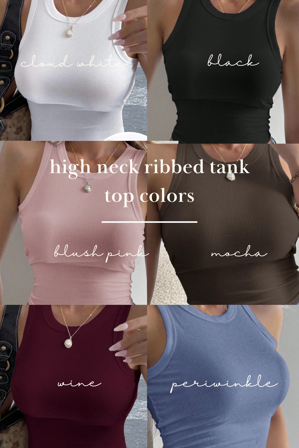 Custom Embroidered High-Neck Tanks | Bachelorette &amp; Bridal Party Tops