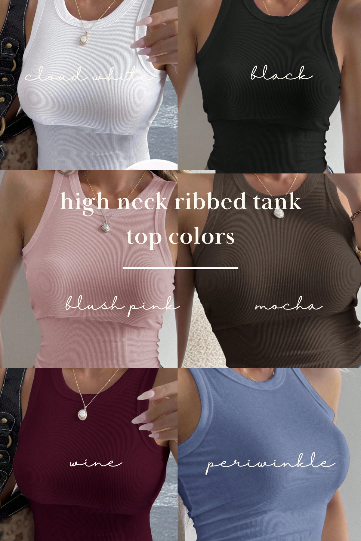 Custom Embroidered High-Neck Tanks | Bachelorette &amp; Bridal Party Tops