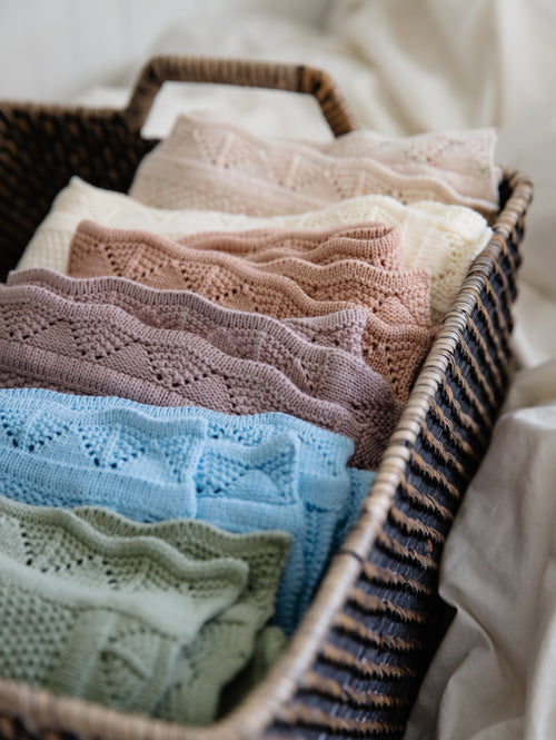 Custom Hand Embroidered Blanket & Lovey Bundle