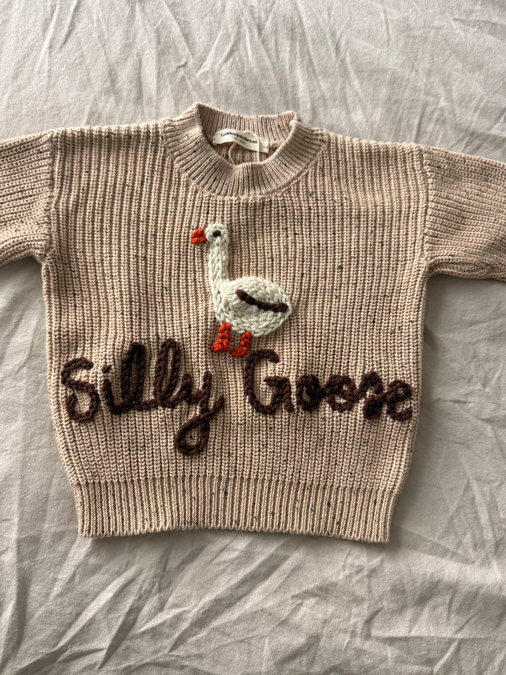 Personalized Custom Hand-Embroidered Baby/Toddler Name Sweater