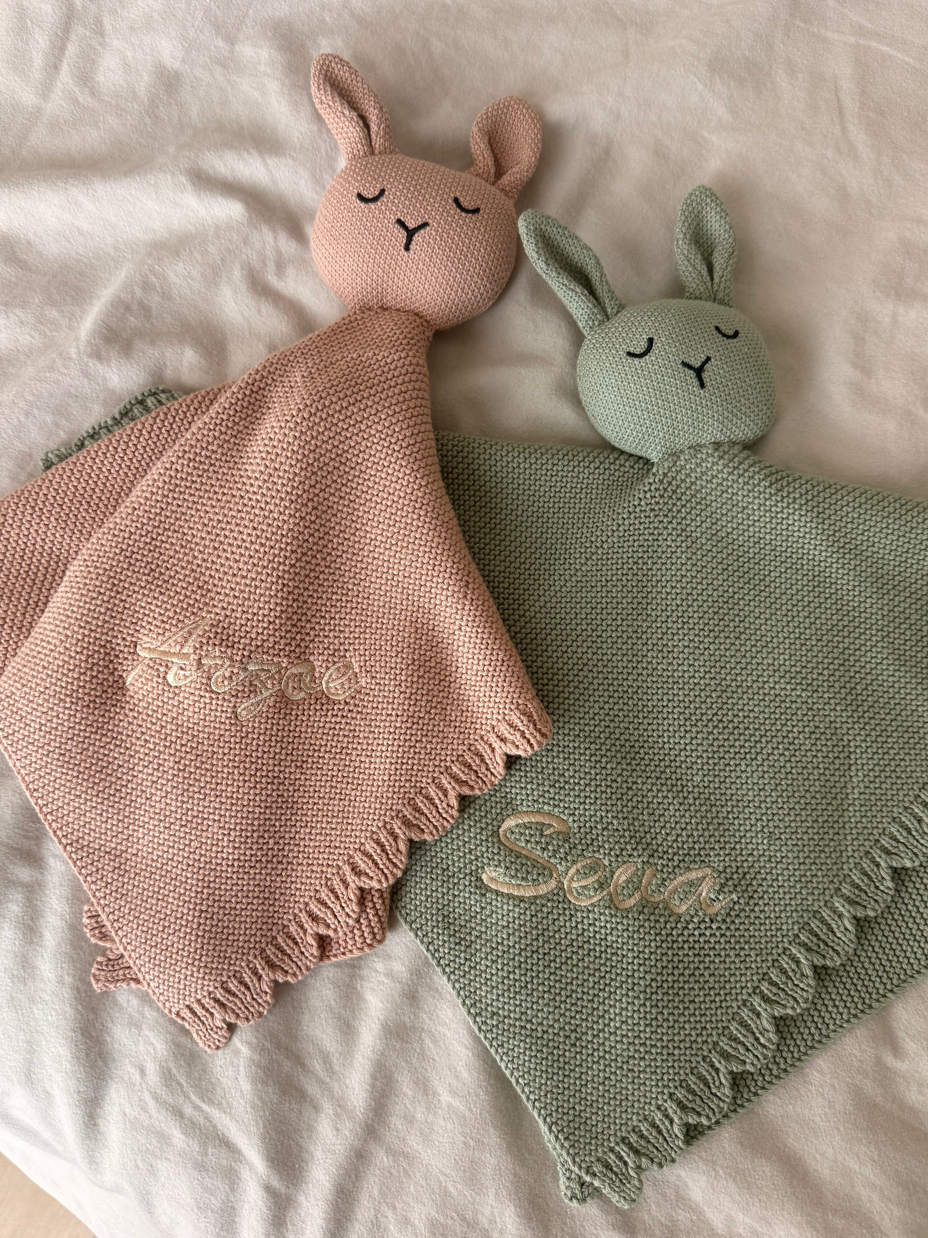 Personalized Machine Embroidered Name Lovey