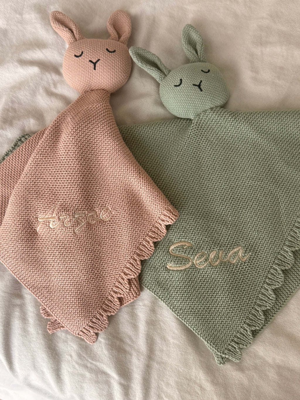 Personalized Machine Embroidered Name Lovey