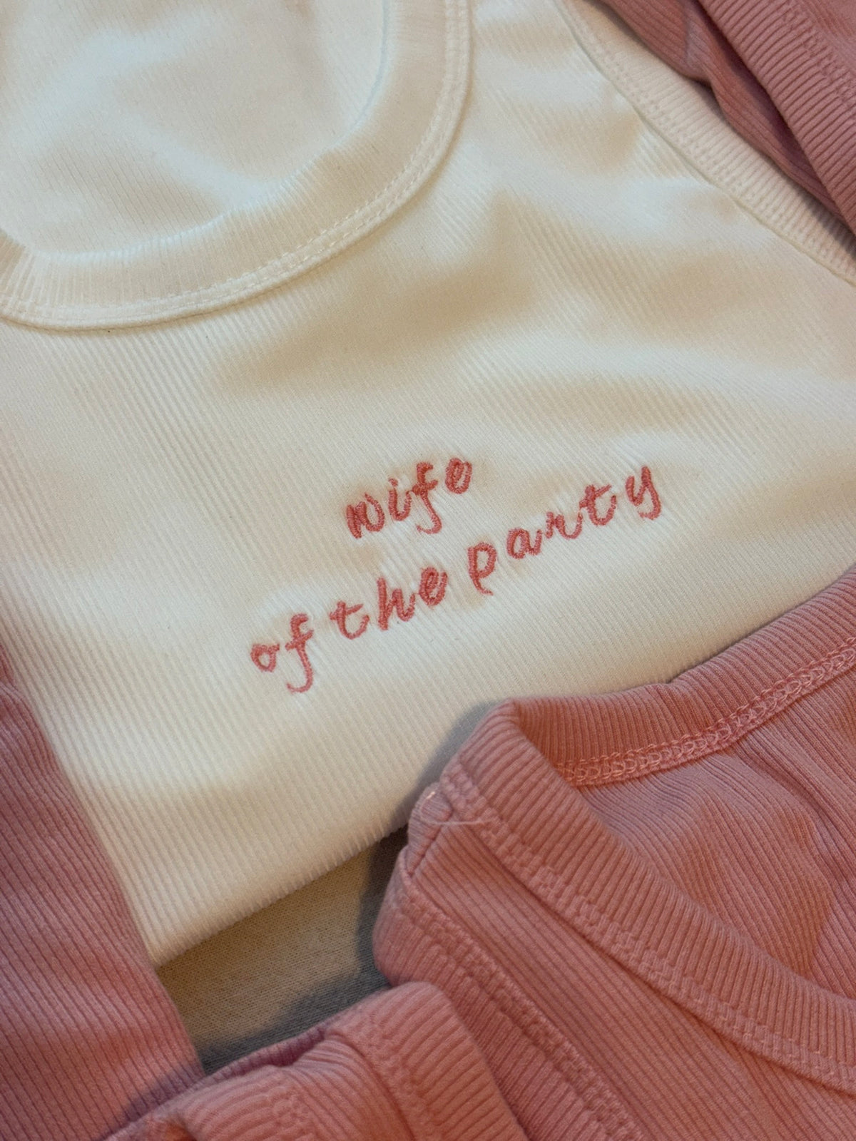 Custom Embroidered High-Neck Tanks | Bachelorette &amp; Bridal Party Tops