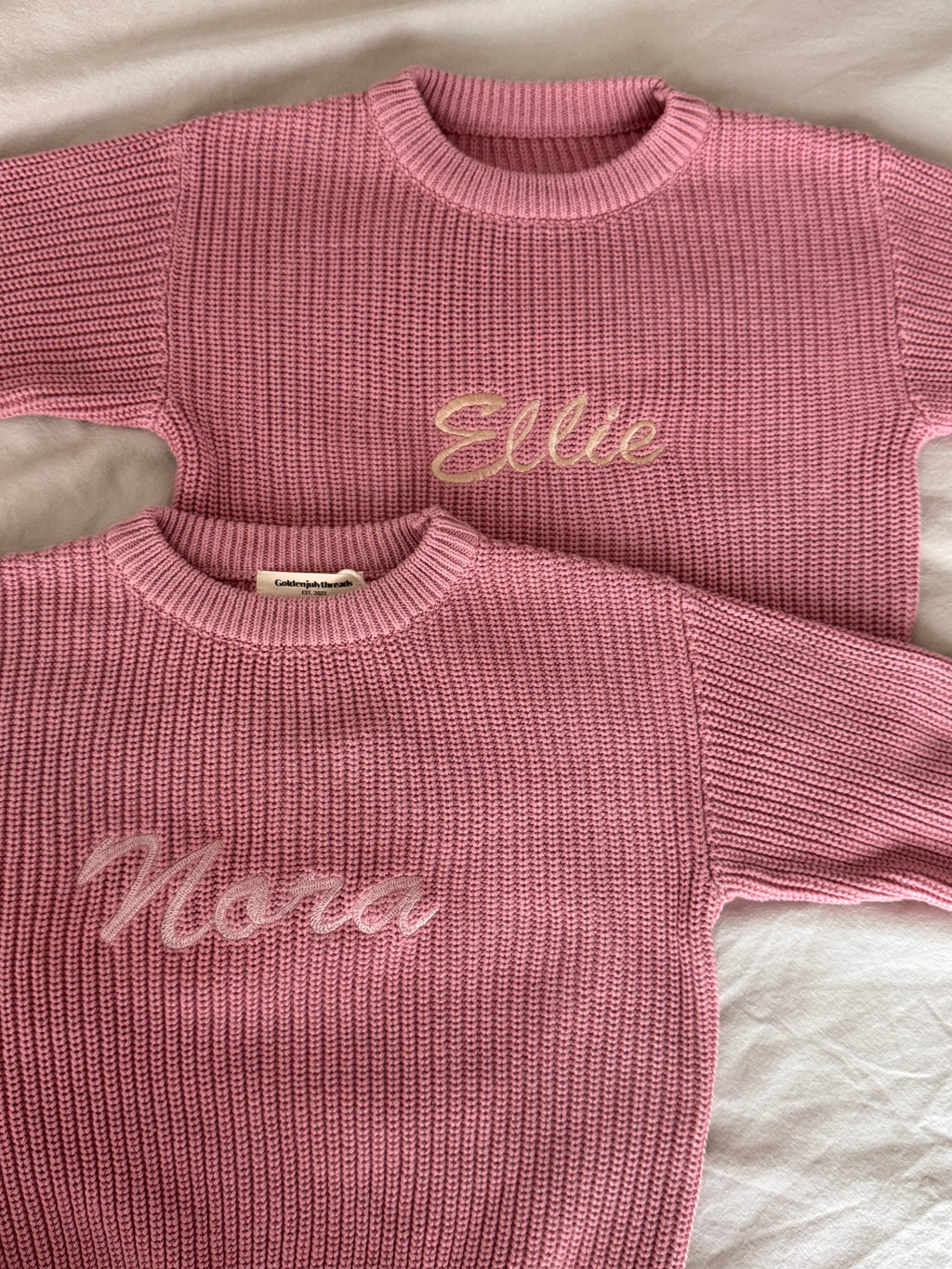 Personalized Machine Embroidered Name Sweater