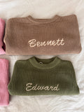 Personalized Machine Embroidered Name Sweater
