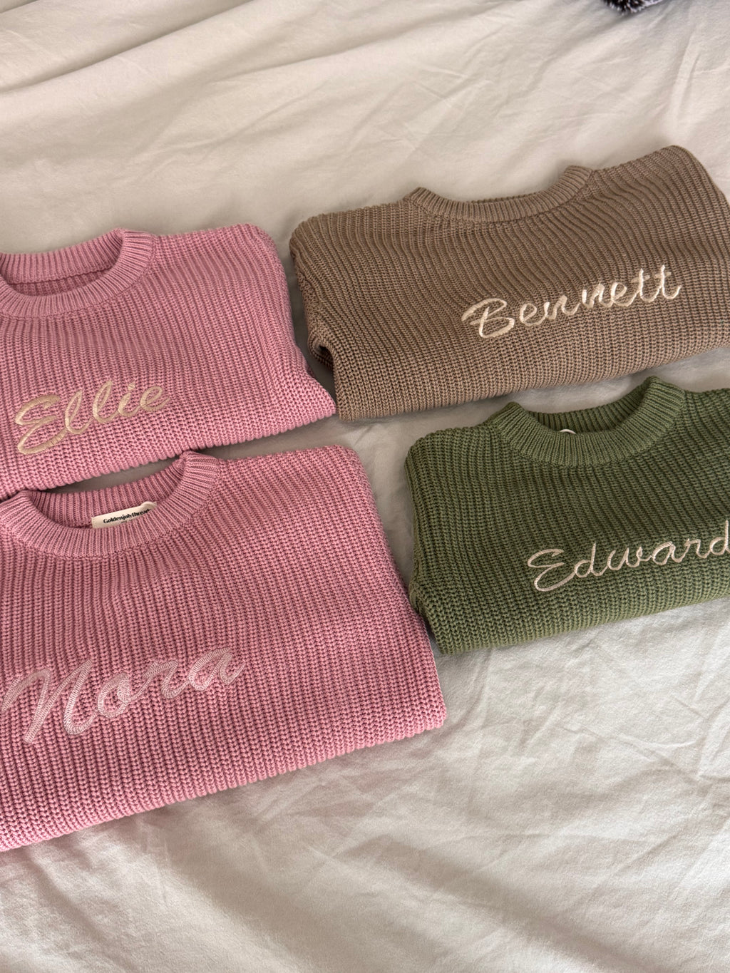 Personalized Machine Embroidered Name Sweater