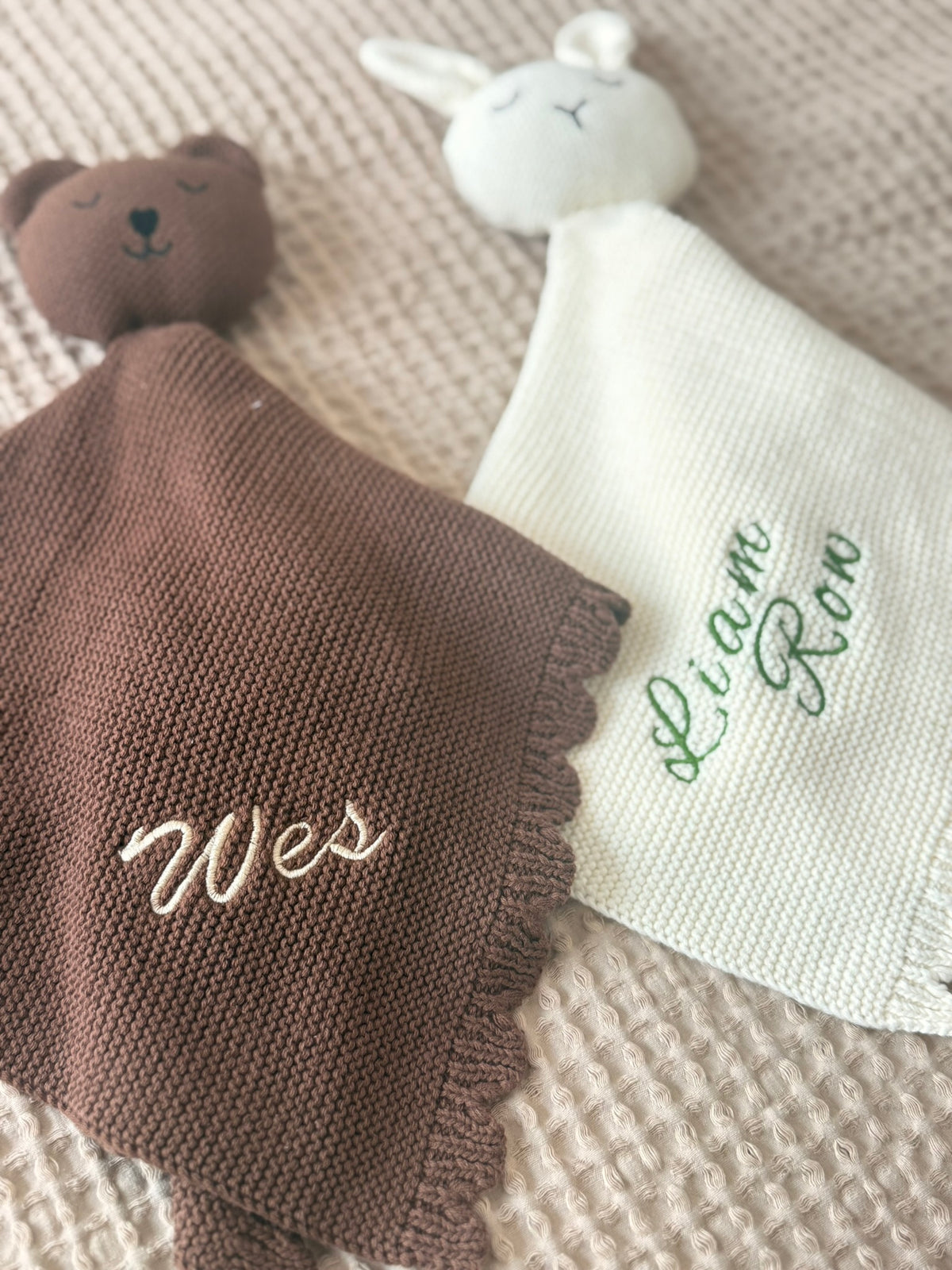 Personalized Machine Embroidered Name Lovey