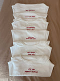 Custom Embroidered High-Neck Tanks | Bachelorette &amp; Bridal Party Tops