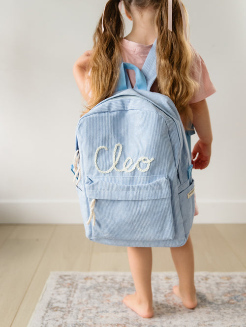 Hand Embroidered Custom Name Backpack