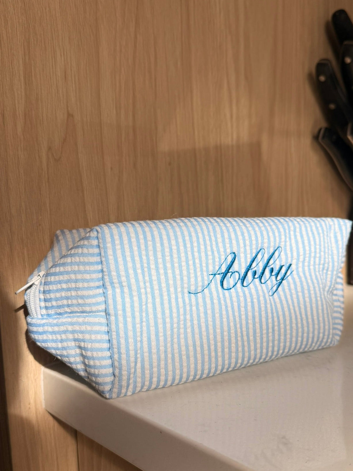 Custom Embroidered Cosmetic Pouch