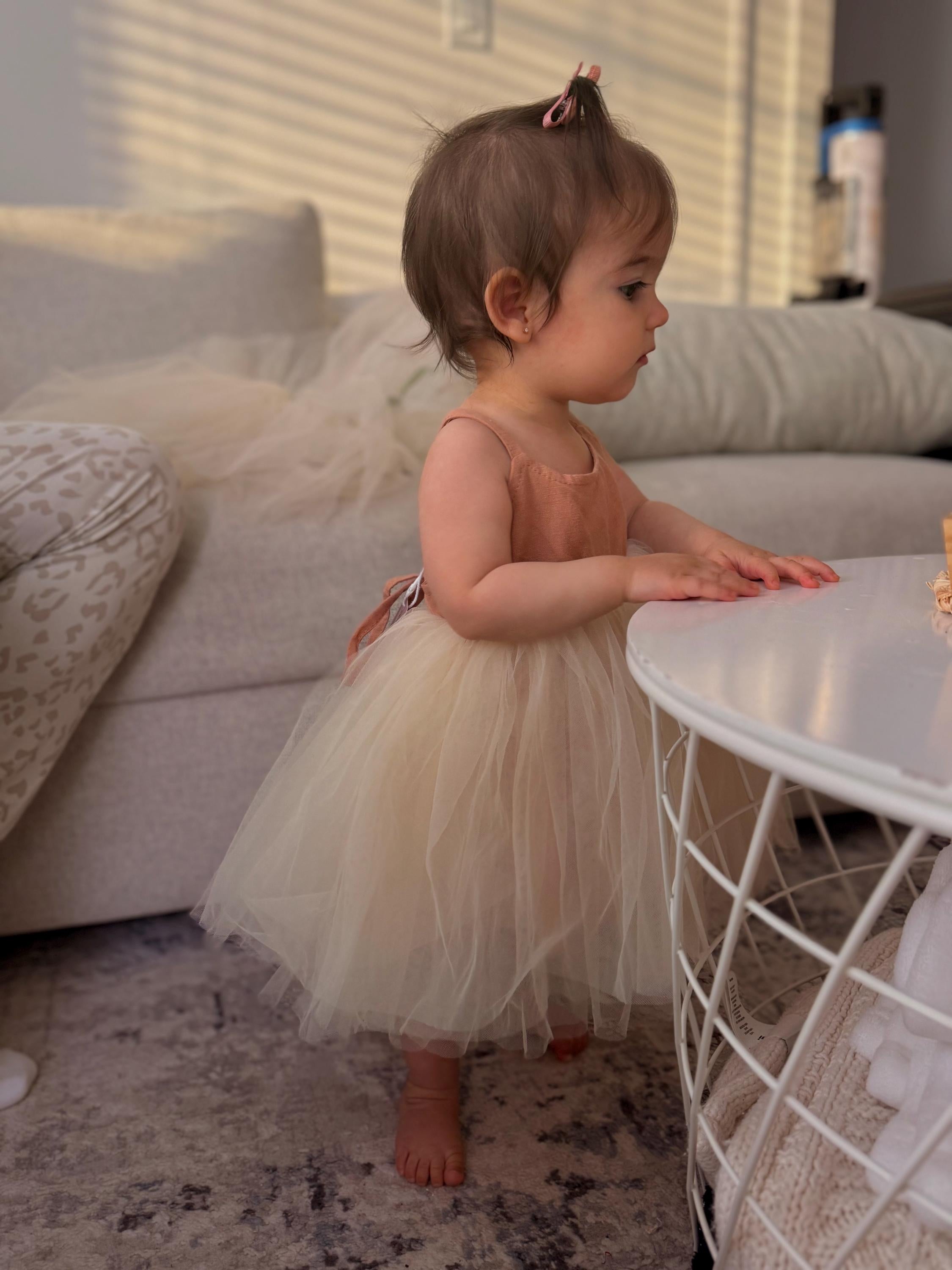 Personalized Hand Embroidered Tulle Dress