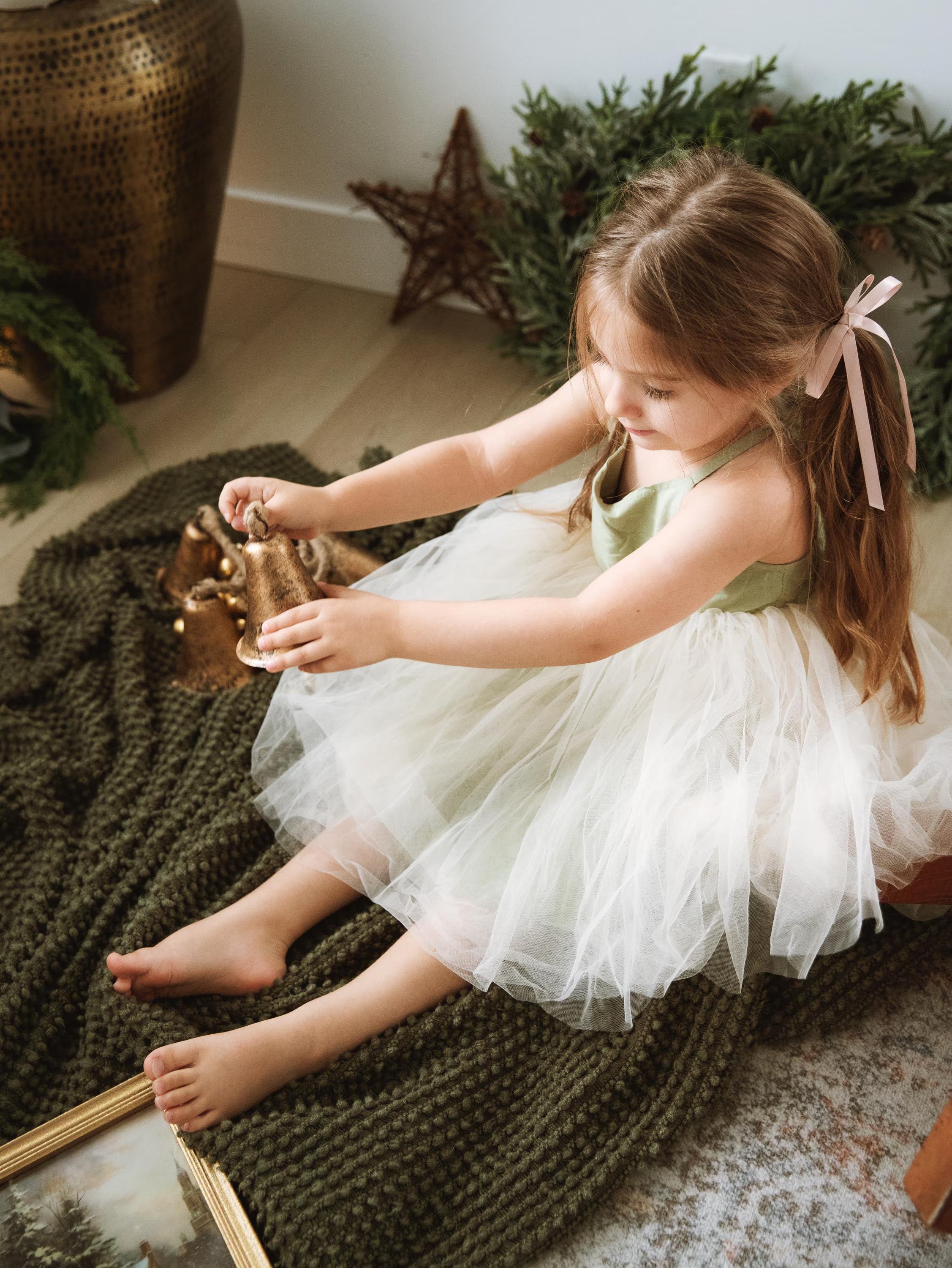 Personalized Hand Embroidered Tulle Dress