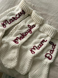 Custom Hand-Embroidered Christmas Stockings