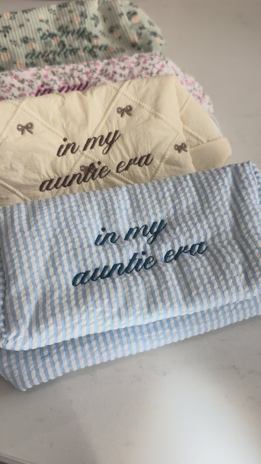 Custom Embroidered Cosmetic Pouch
