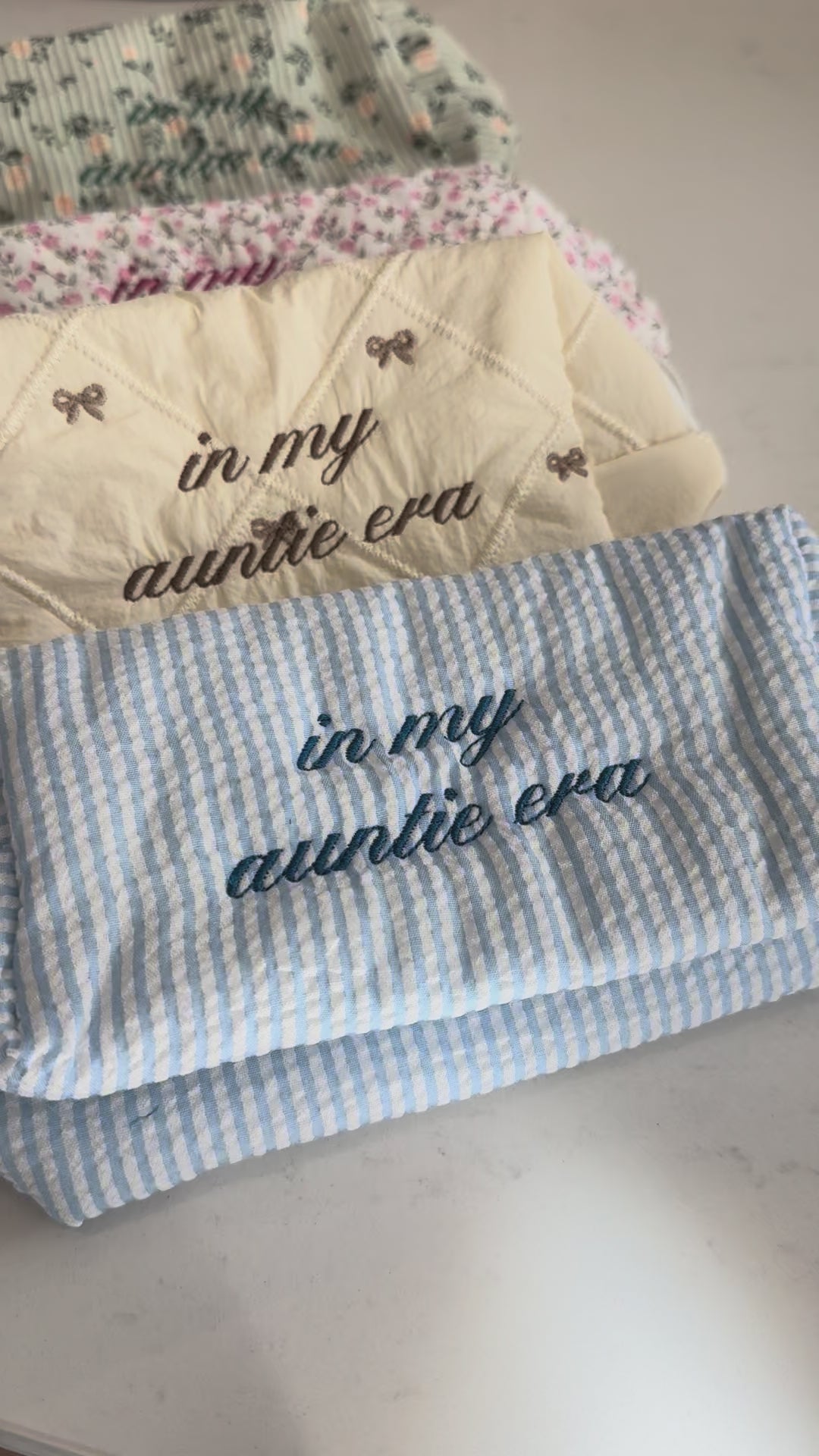 Custom Embroidered Cosmetic Pouch